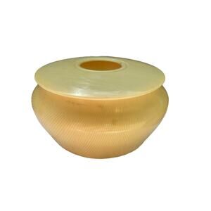 Vintage Celluloid Plastic Vanity Hair Receiver French Ivory Pyralin